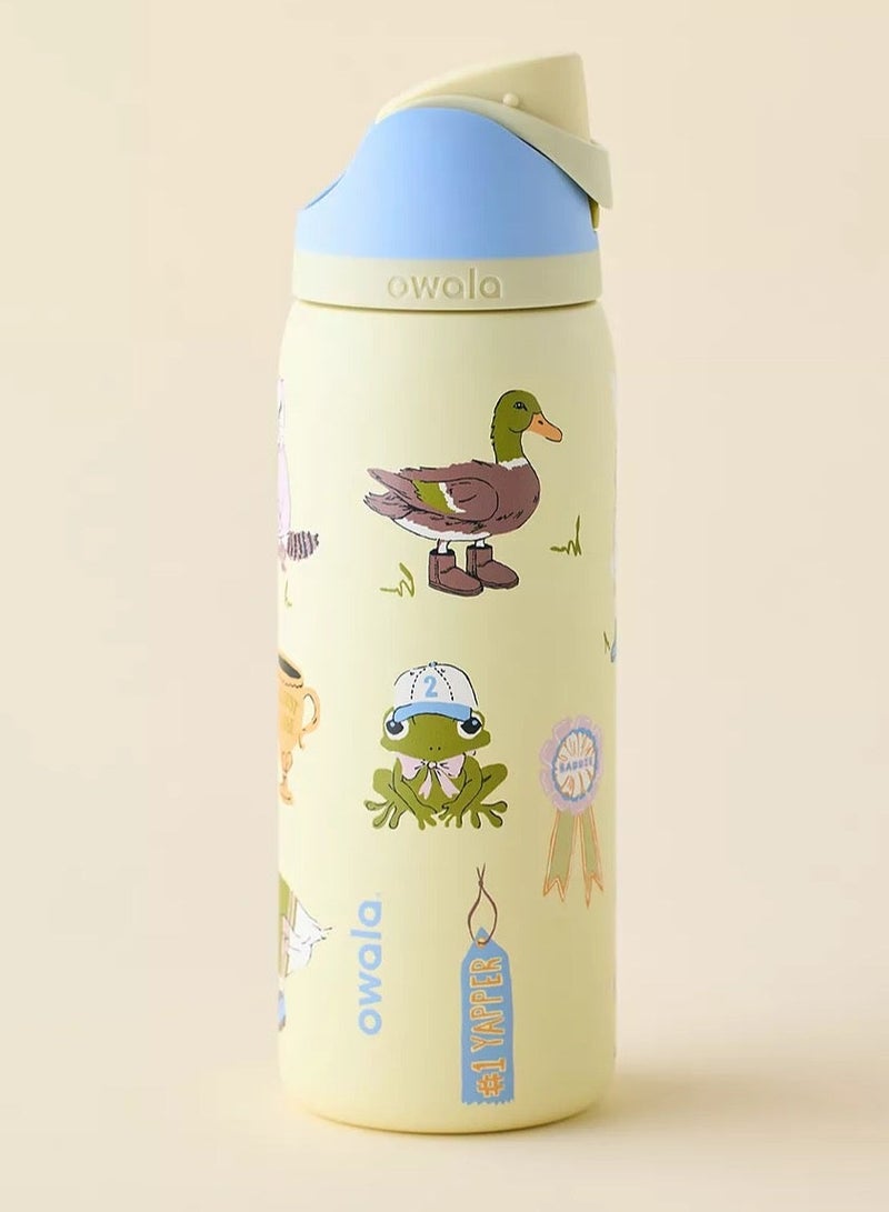 Owala （Party Animals 32OZ）Freesip Insulated Stainless Steel Water Bottle With Straw For Sports And Travel, Bpa-Free,Freesip Insulated Stainless Steel Water Bottle With Straw For Sports And Travel, Bpa-Free - Image 2